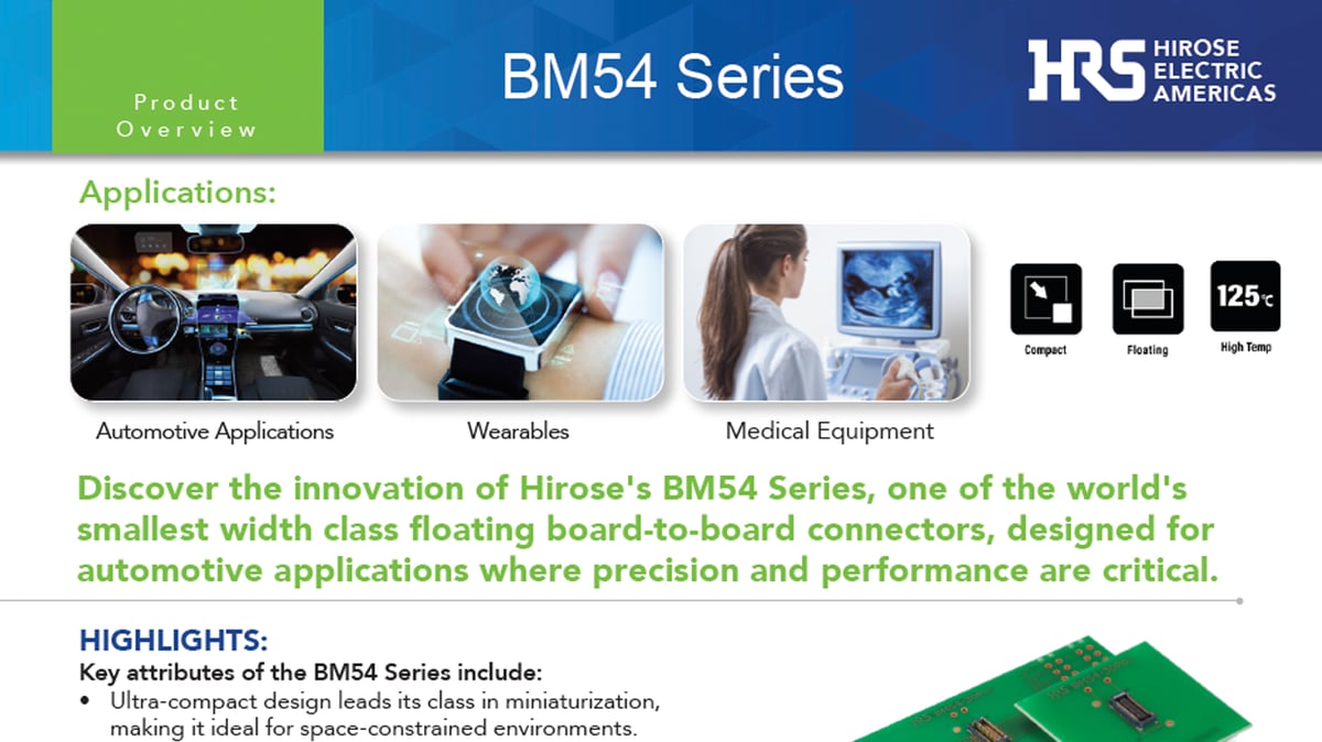 Hirose Americas New Product Introduction (NPI) BM54 Series Connector Image2 072024 2-1