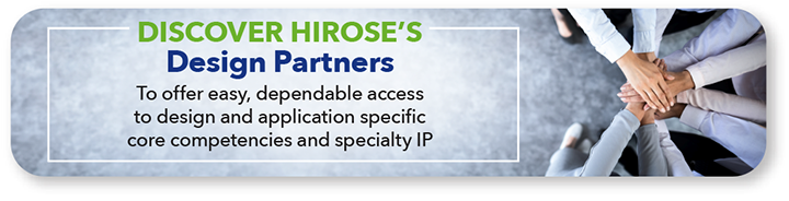 Hirose Americas Solution Partner Network Design Partner Graphic Image