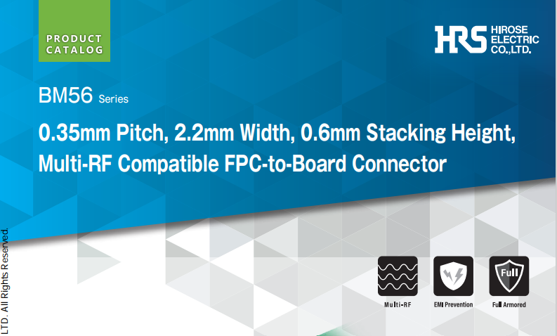 Hirose Electric BM56 Connector Series Product Catalog Thumbnail Image November 2024