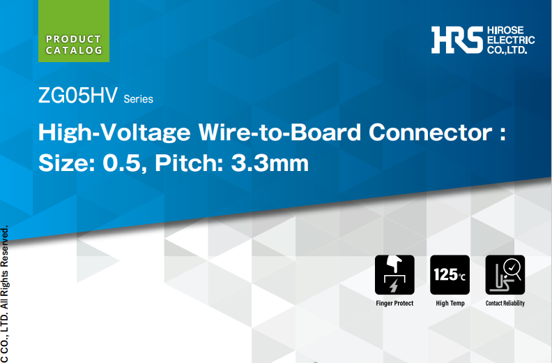 Hirose Electric ZG05HV Series Product Catalog Thumbnail Image for PDF September 2024-1